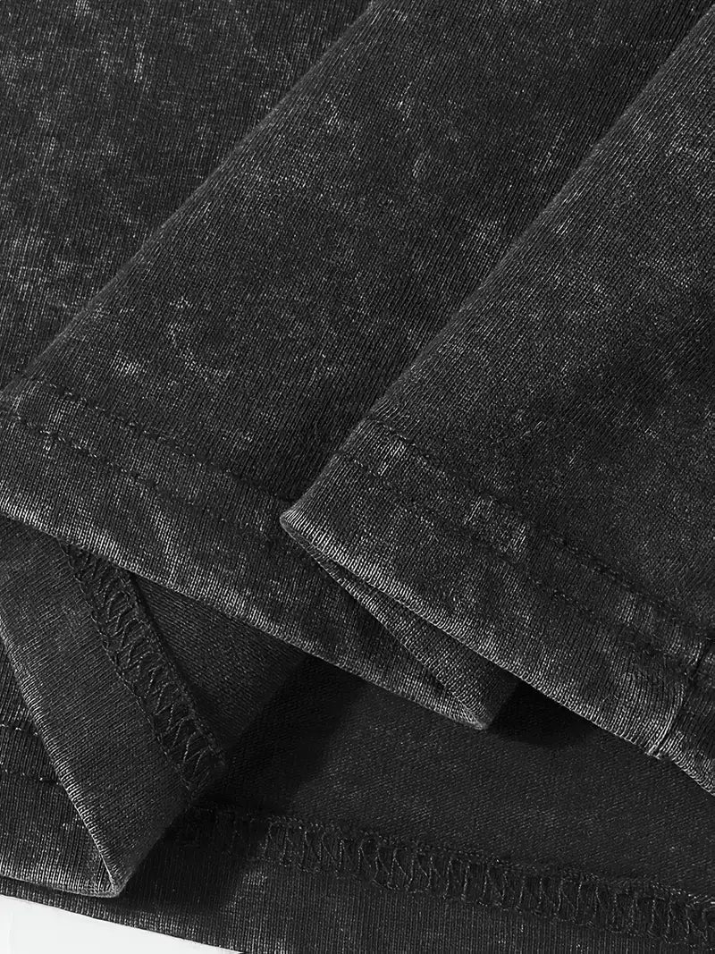 Herren T-Shirt Oversize Long-Tee Rundhals Sommer Baumwolle Streetwear S-XXL